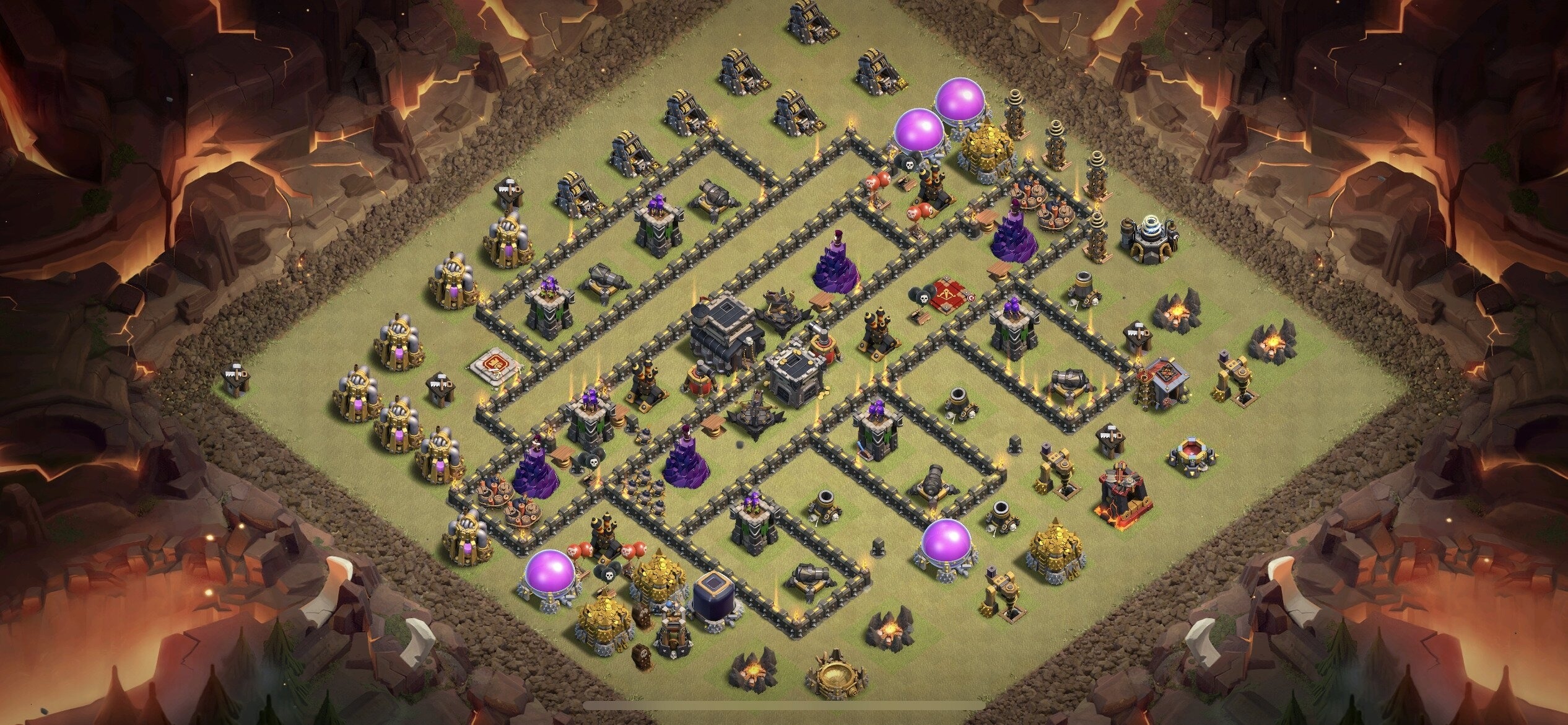 TH9 War Base - Top Town Hall 9 War Base with Link (#3) - Clash of Clans 2025​ TH9 Base