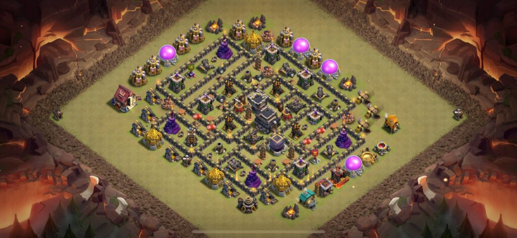 TH9 War Base - Top Town Hall 9 War Base with Link (#30) - Clash of Clans 2025​ TH9 Base