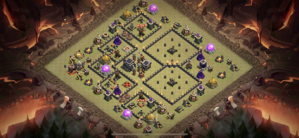 TH9 War Base - Top Town Hall 9 War Base with Link (#4) - Clash of Clans 2025​ TH9 Base