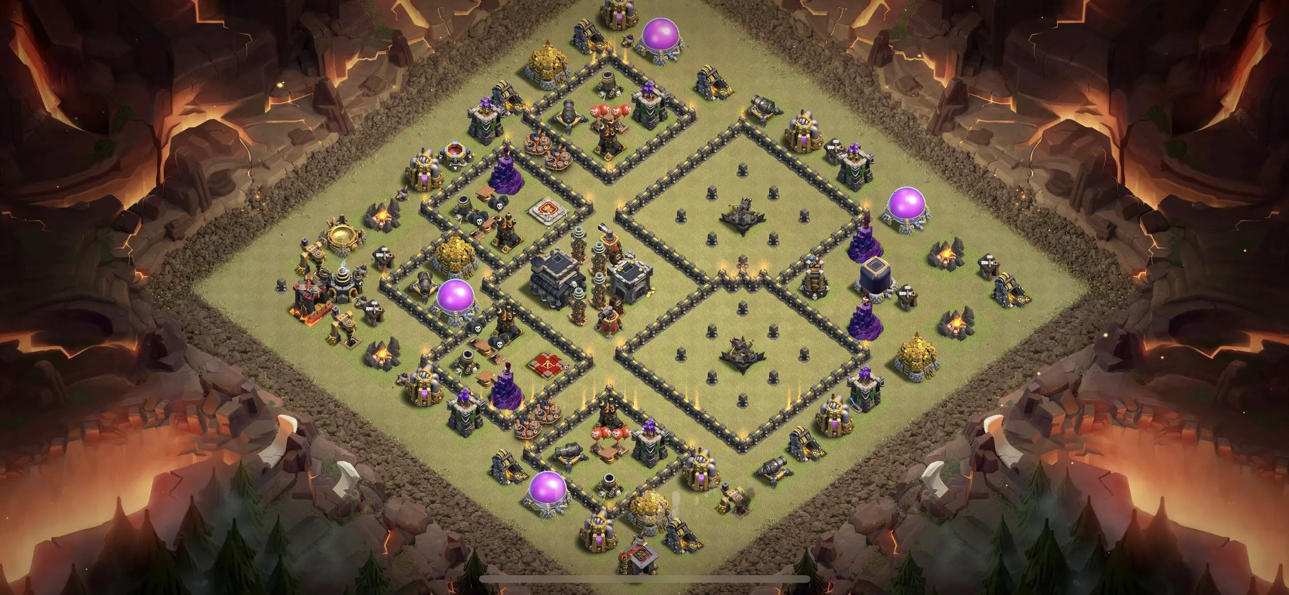 TH9 War Base - Top Town Hall 9 War Base with Link (#4) - Clash of Clans 2025​ TH9 Base