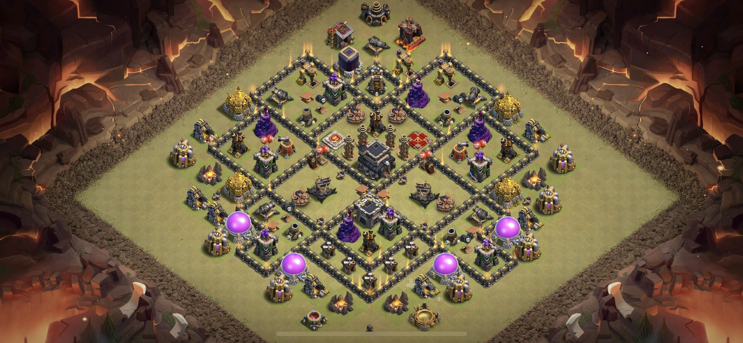 TH9 War Base - Top Town Hall 9 War Base with Link (#8) - Clash of Clans 2025​ TH9 Base