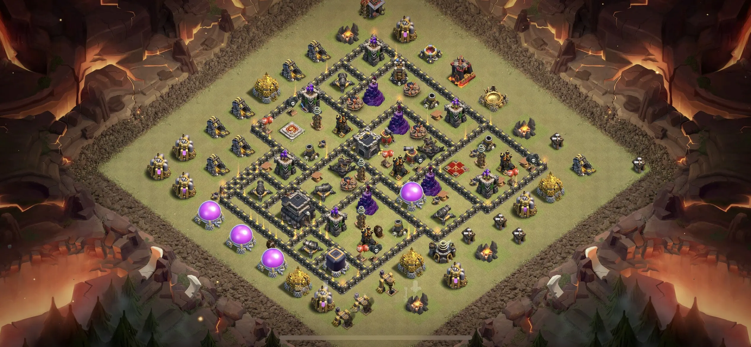 TH9 War Base - Top Town Hall 9 War Base with Link (#9) - Clash of Clans 2025​ TH9 Base