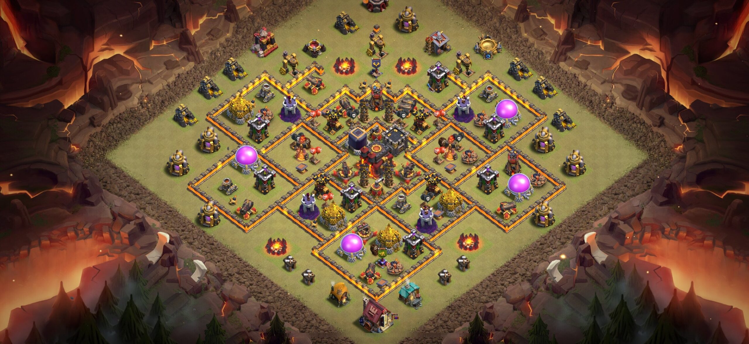 TH10 War Base - Top Town Hall 10 War Base with Link (#32) - Clash of Clans 2025​ TH10 Base