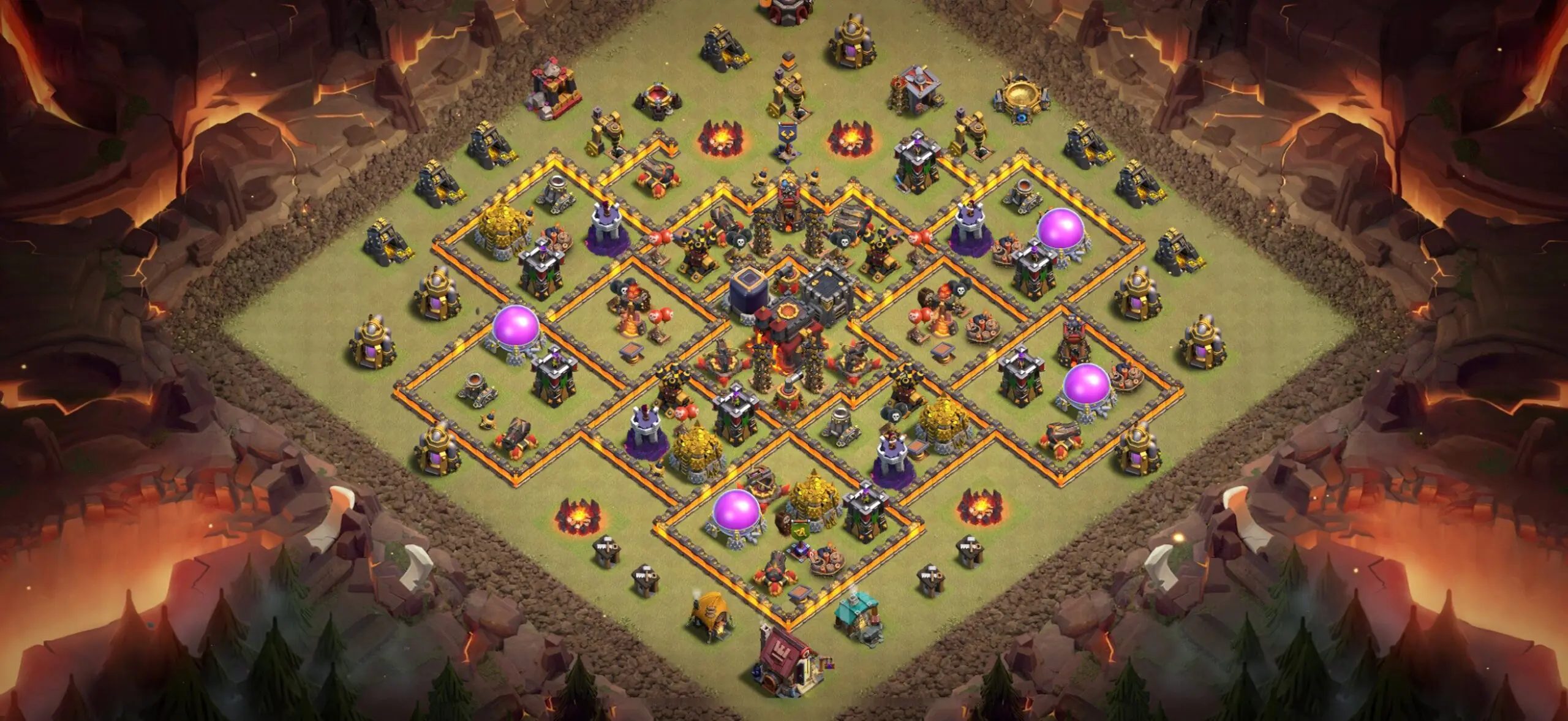 TH10 War Base - Top Town Hall 10 War Base with Link (#32) - Clash of Clans 2025​ TH10 Base