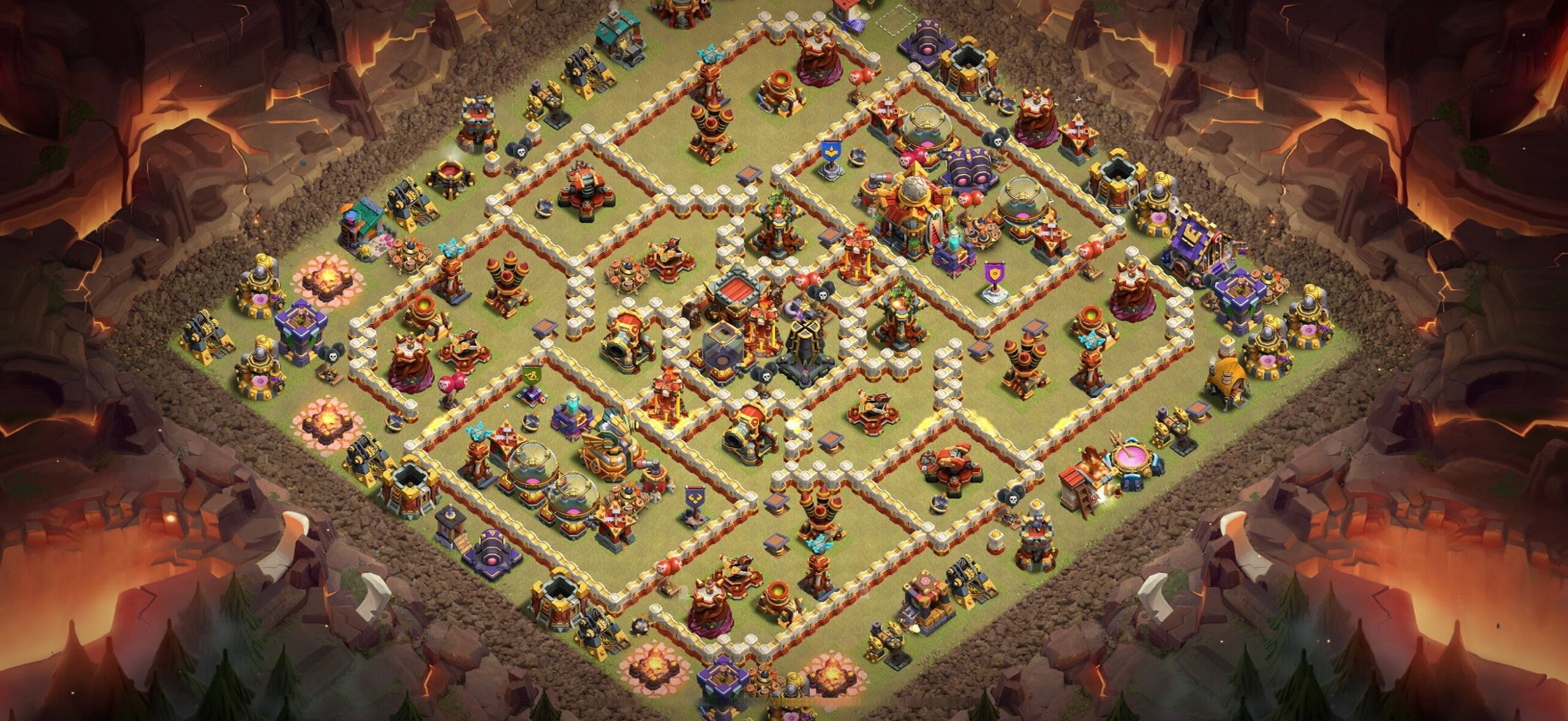 TH16 War Base - Top Town Hall 16 War Base with Link (#36) - Clash of Clans 2025​ TH16 Base
