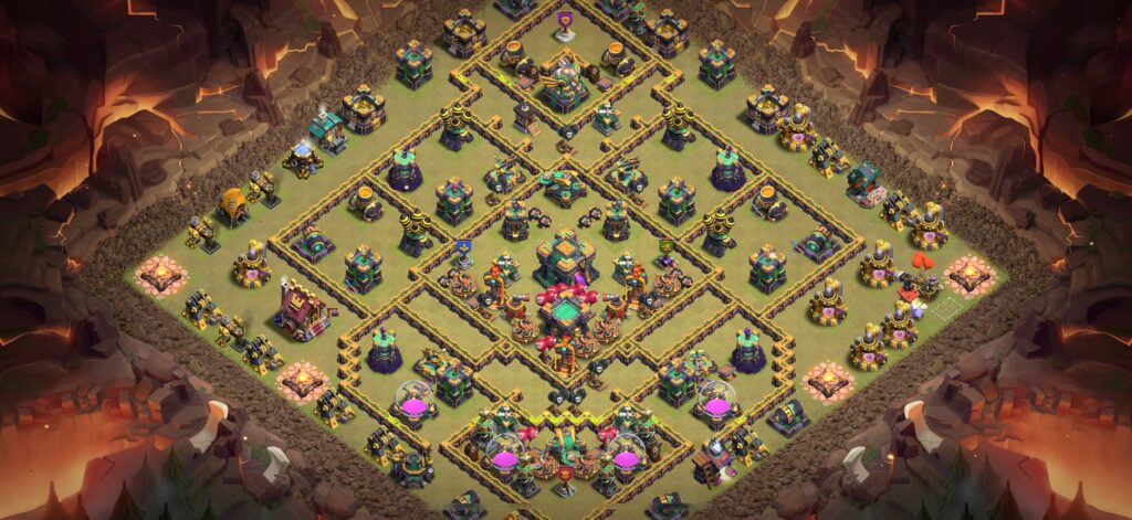 TH14 War Base - Top Town Hall 14 War Base with Link (#32) - Clash of Clans 2025​ TH14 Base