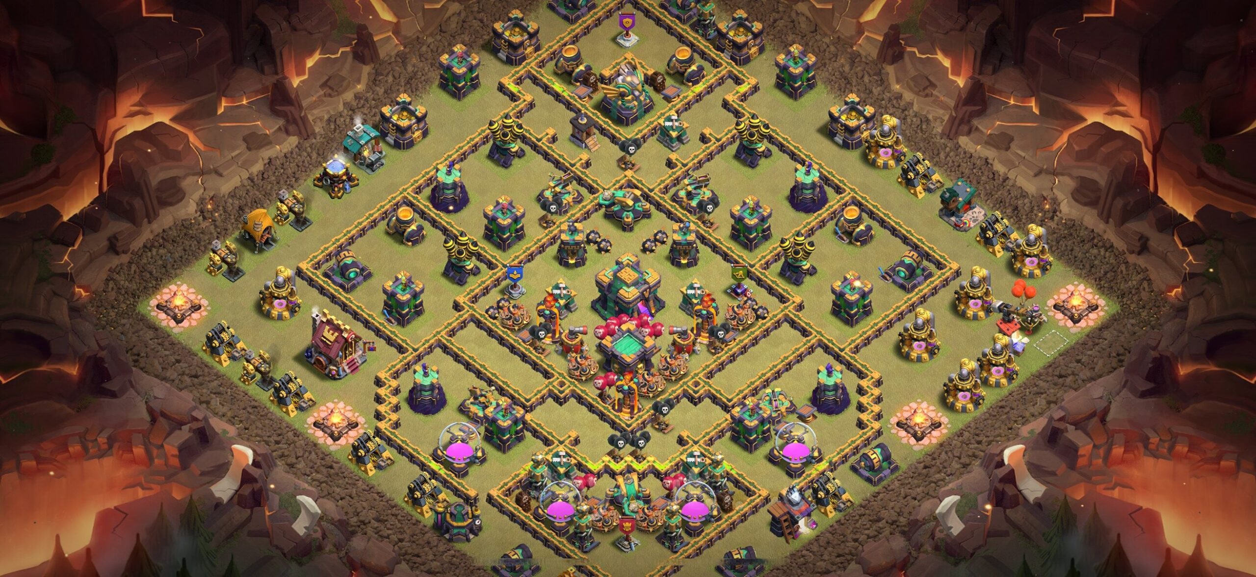 TH14 War Base - Top Town Hall 14 War Base with Link (#32) - Clash of Clans 2025​ TH14 Base